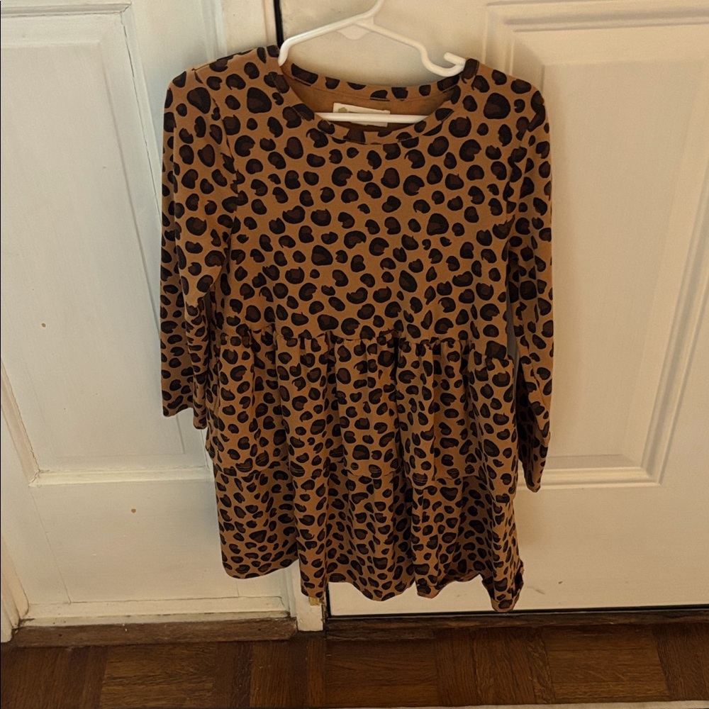 Tucker + Tate Brown and Black Leopard Dress